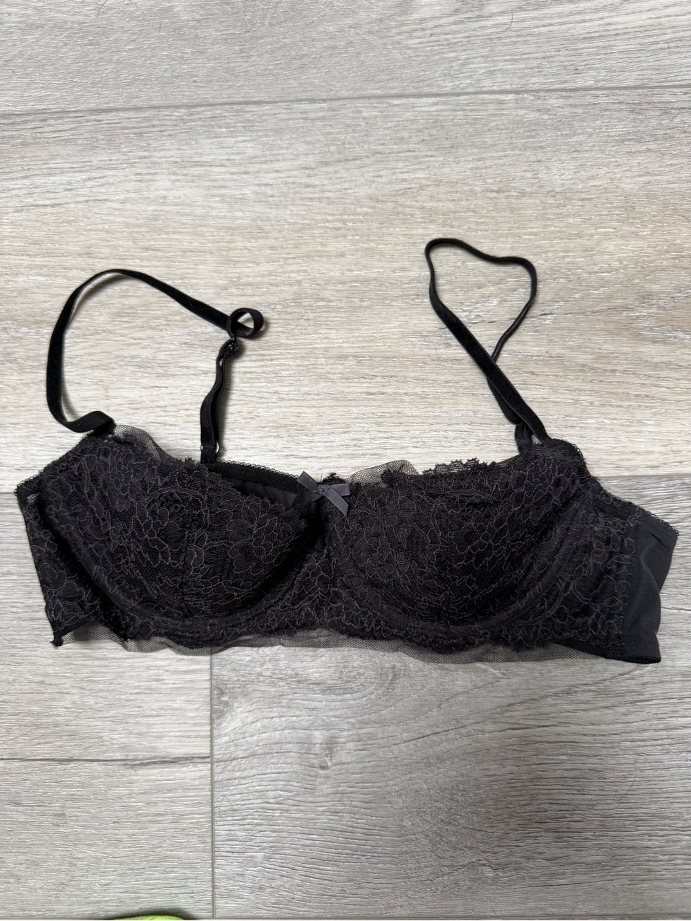Victoria's Secret Black Lace Underwire Demi Bra
